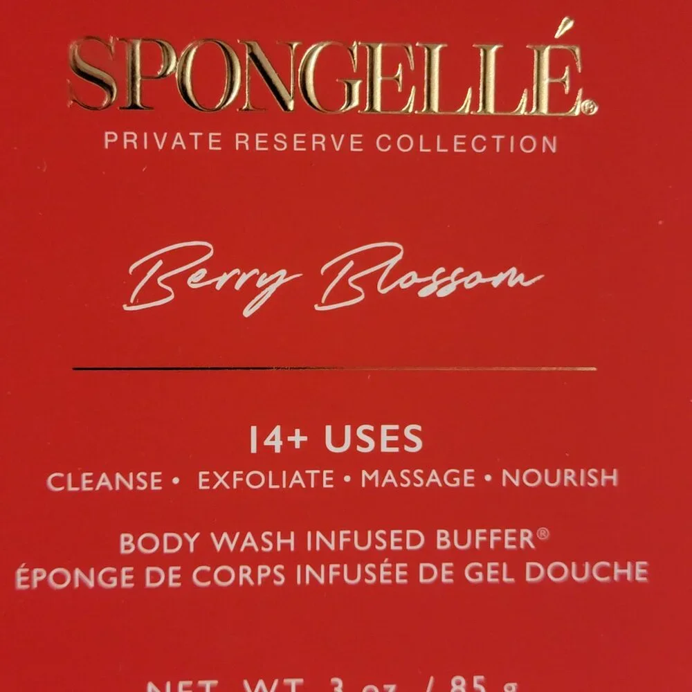 Spongelle Berry Blossom Body Wash Sponge 3 Oz